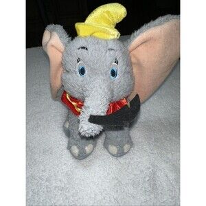 Disney Parks Dumbo The Flying Elephant With Feather 9" Plush Toy Doll